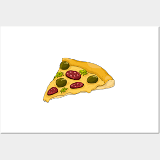 Slice pizza Posters and Art